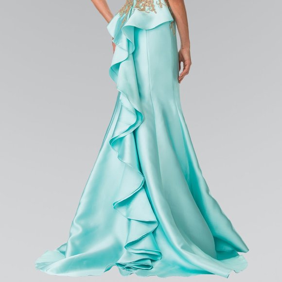 High Neck Sleeveless Mermaid Prom Dress GSGL2280